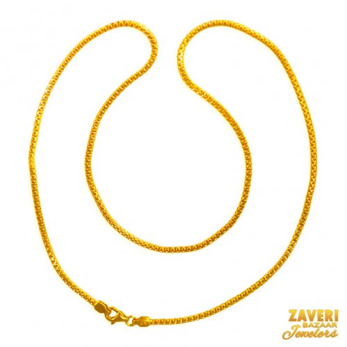22kt Gold Popcorn Chain (18 inches) 