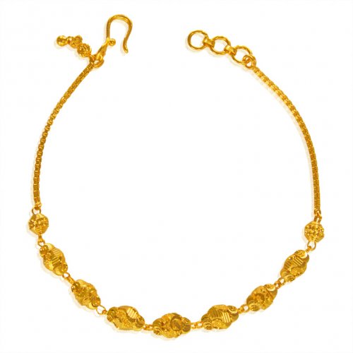 22 Karat Gold Beads Bracelet 