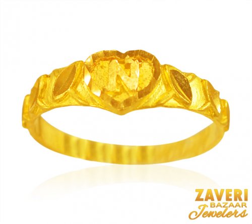 22KT Gold fancy ring for Ladies 