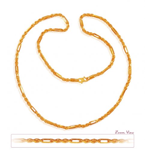 22K Cartier Rope Chain (20 inches) 