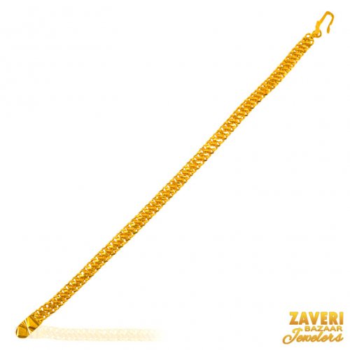 22 Kt Gold Mens Bracelet 