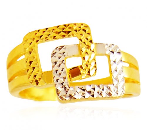 Gold Two Tone Ring 
