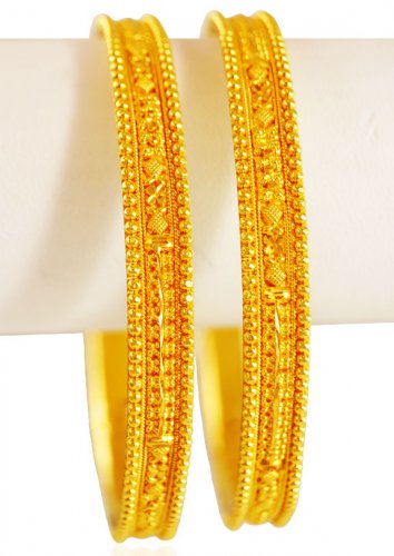 22k Gold Filigree Bangles(set of 1) 