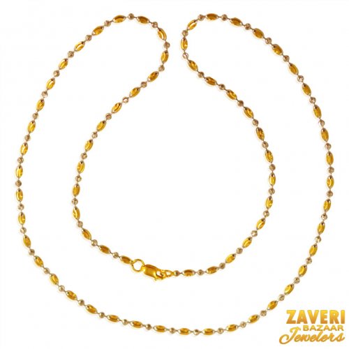 22 Karat Gold Balls Chain 