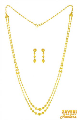 22K Gold  Layered Necklace 