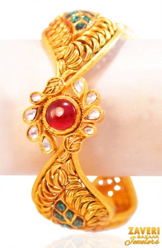 22Kt Gold Antique Kada (1 Pc) 