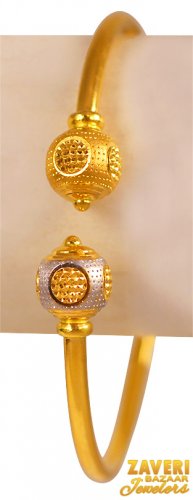22Kt Gold TwoTone Fancy Kada (1 Pc) 