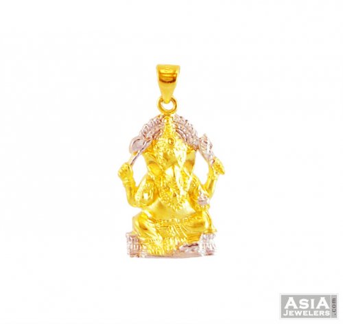 Lord Ganesh Pendant (22K Gold) 