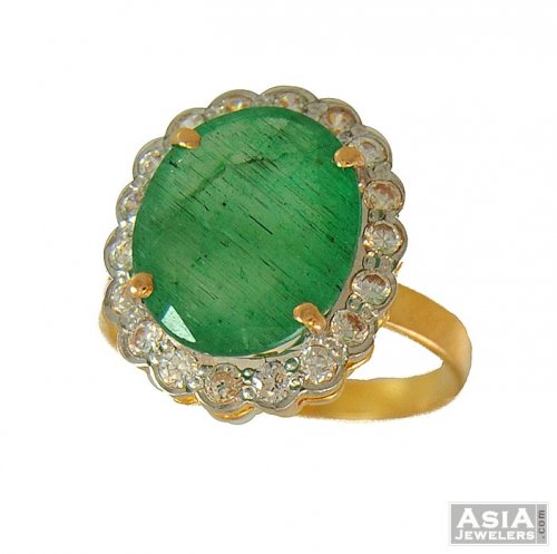 Emerald Ring (22 K Gold) 