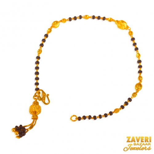 22 Karat Gold Beads Bracelet 