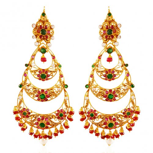 22Kt Gold Chand Bali Earrings 