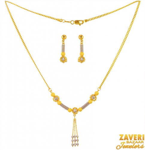 22k Gold Beautiful Necklace Set 