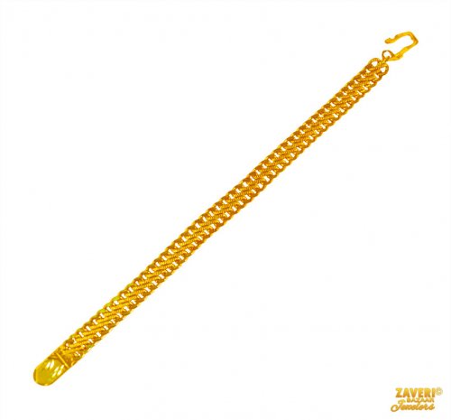 22 kt Yellow Gold Mens Bracelet 