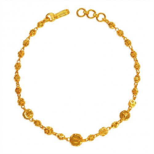 22 Kt Gold Beads Bracelet 