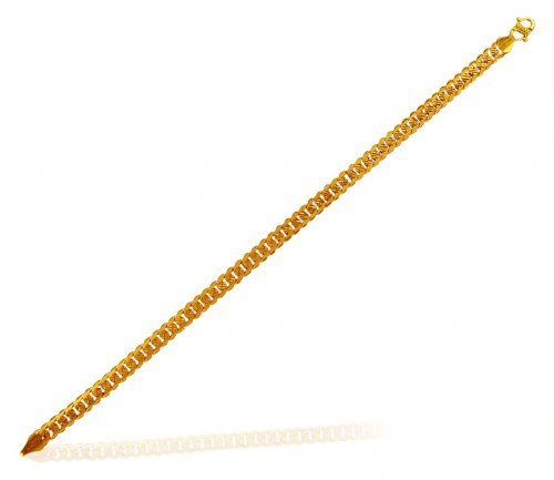 Mens Bracelet 22 Karat Gold - AjBr62182 - 22K Gold Men's Bracelet is ...