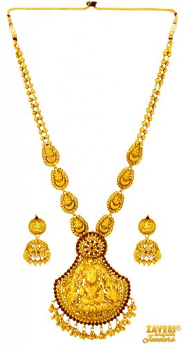 22kt Gold Temple Necklace Set 