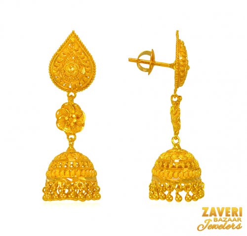 22 Kt Fancy Jhumki Earrings 