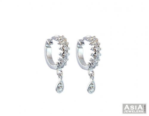 Small White Gold Hoops 18k Ajer56615 Hoop Small White Gold Hoops 18k