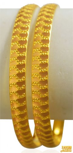 22k Gold  Bangles (2PC) 