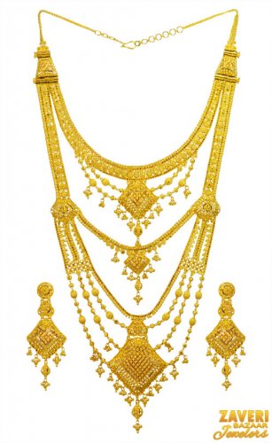 22kt gold Bridal Necklace Set 