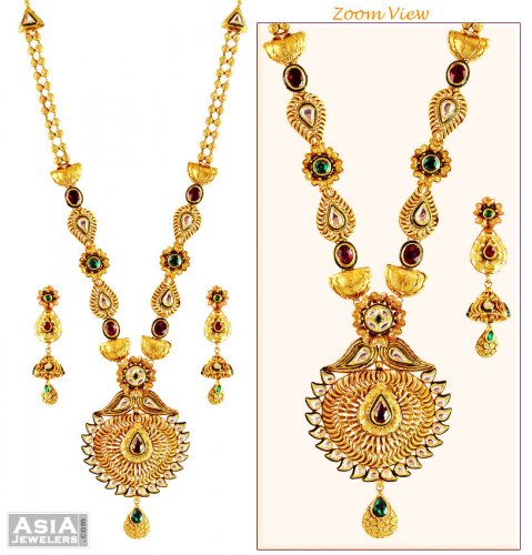22K Kundan Patta Necklace  Set 