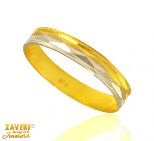 Gold Fancy Two Tone Band 