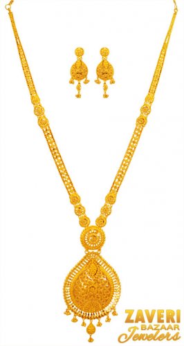 22 Kt Gold  Long Necklace 