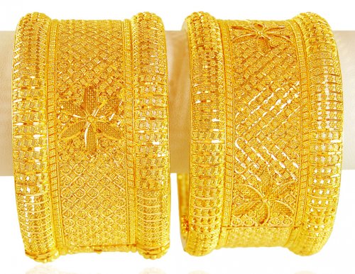 22K Gold Bridal Kadas (Pair)  