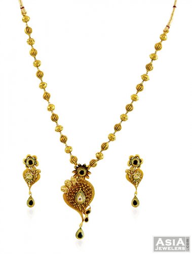 22k Antique Fancy Necklace Set 