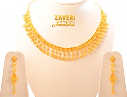 22Kt Gold Necklace Set 