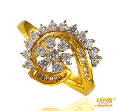 22 Karat Gold Signity Ring for Ladies 