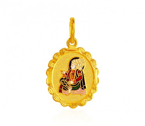 22K Swami Narayan Pendant 