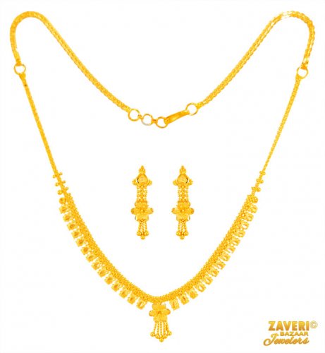 light weight 22 carat gold necklace