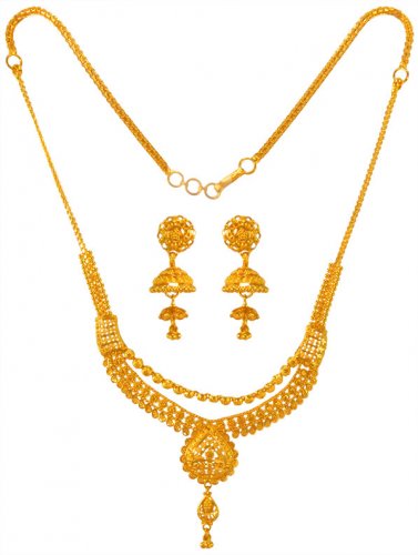 22 Karat Gold Necklace Set 