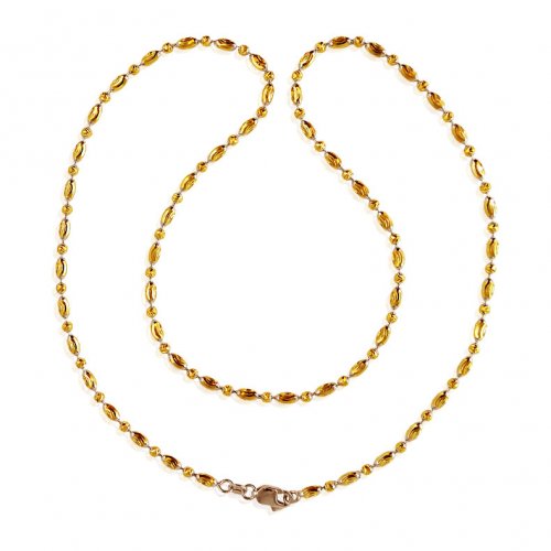 22KT Gold Rice Chain  