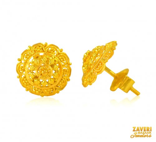 22 Kt Gold Earrings 