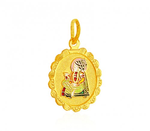 22K Swami Narayan Pendant 