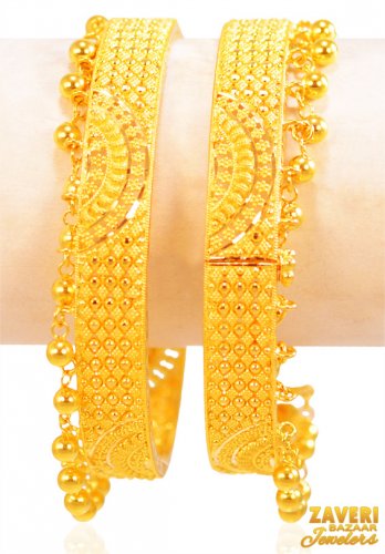 22Kt Gold Fancy Kada (2 Pc) 