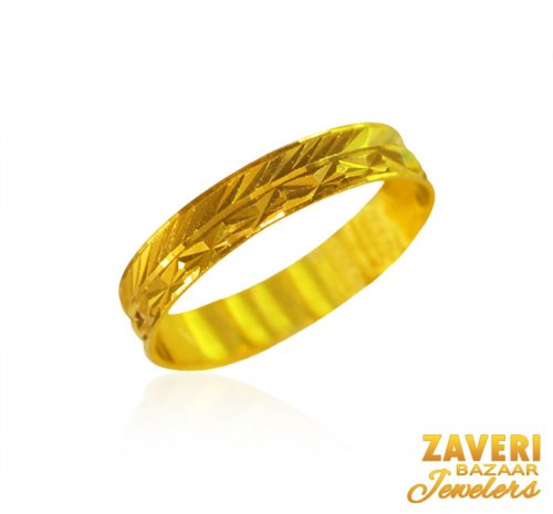 22k gold solid band 