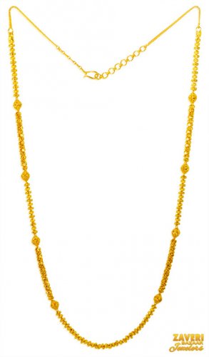 22k Gold Long Chain For Ladies 