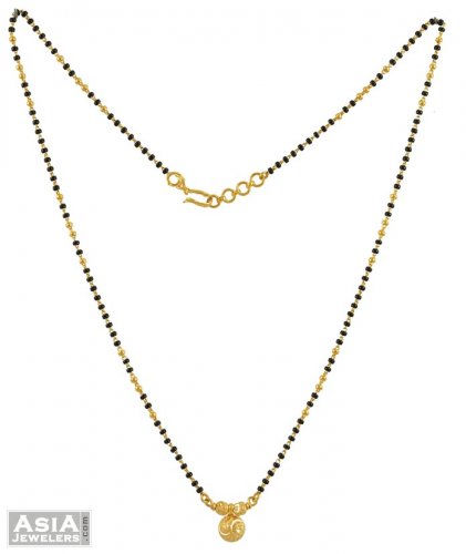 22k Fancy Mangalsutra 20 Inches Ajch54432 Gold - Small Gold Pendant For Mangalsutra 22k Fancy Mangalsutra 20 Inches Ajch54432 Gold - Small Gold Pendant For Mangalsutra