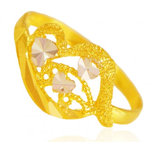 22k Gold Two Tone Ring 