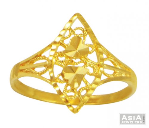 Round Women's Ladies Wedding Gold And Diamond Ring, 44mm, Weight: 2g at Rs  19000/piece in Rohtak