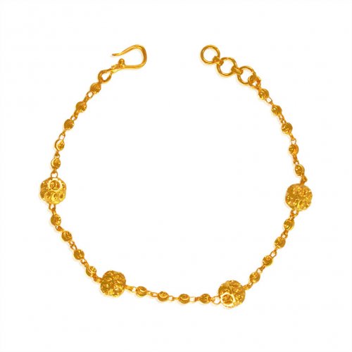 22 Karat Gold Bracelet - AjBr64672 - 22K Gold bracelet for ladies ...