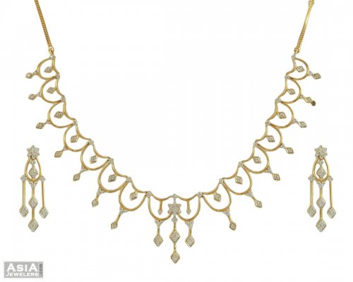 Nakshatra Diamond Necklace Set 