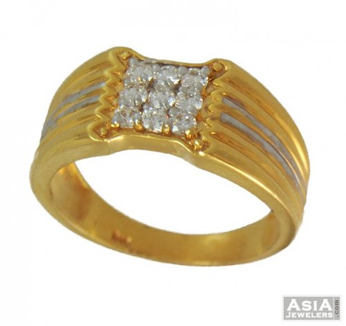 22k Gold Fancy Mens Ring 