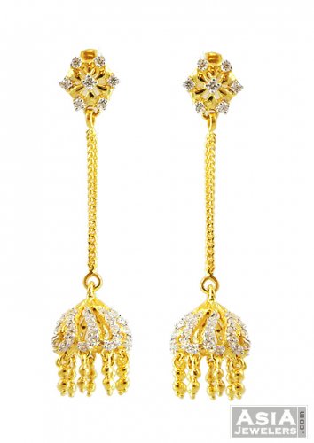 Buy quality 22kt bis hallmark rajkot fancy earring in Pune