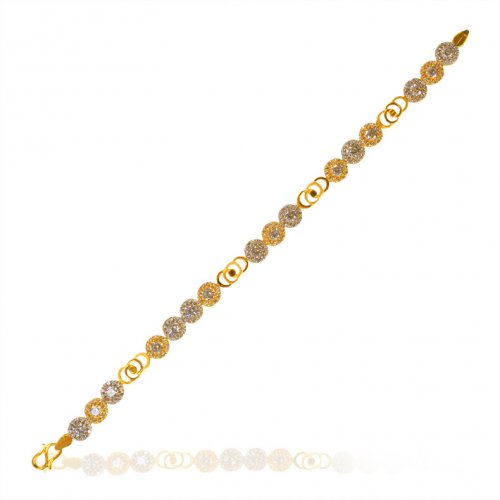 22K Gold Ladies Bracelet - AjBr64706 - 22K Gold Ladies fancy Bracelet ...