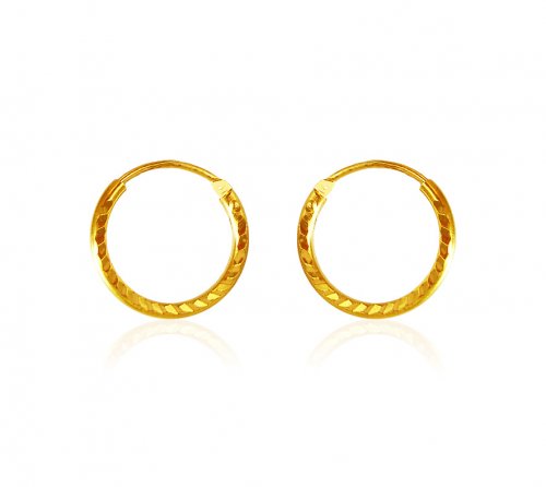 22Kt Gold Hoop Earrings  