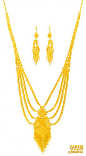 22 Karat Gold Necklace Set 